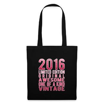 Edition Limitée Depuis 2016 Anniversaire Millésime 2016 - Sac en tissu - noir - Devant