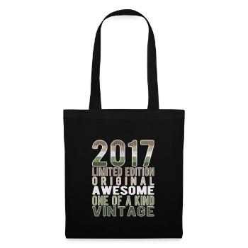 Edition limitée depuis 2017 Anniversaire Millésime 2017 - Sac en tissu - noir - Devant