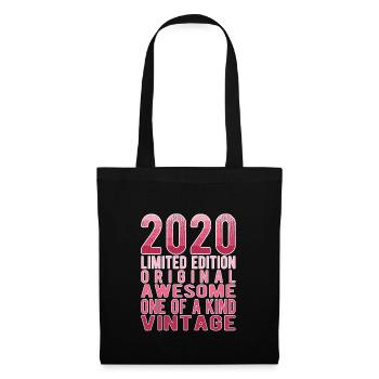 Edition limitée depuis 2020 Anniversaire Millésime 2020 - Sac en tissu - noir - Devant