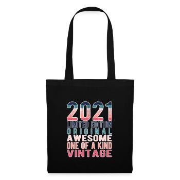 Limited Edition Since 2021 Birthday Vintage 2021 - Tote Bag - black - Front