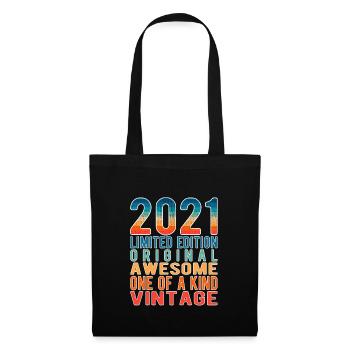 Limited Edition Since 2021 Birthday Vintage 2021 - Tote Bag - black - Front