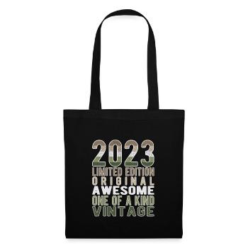 Limited Edition seit 2023 Geburtstag Vintage 2023 - Stoffbeutel - Schwarz - Vorne