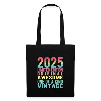 Edition limitée depuis 2025 Anniversaire Millésime 2025 - Sac en tissu - noir - Devant
