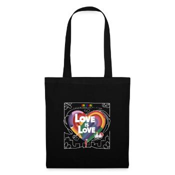 Pride Month - Love is Love - LGBTQ+ Community - Stoffbeutel - Schwarz - Vorne