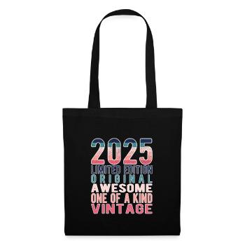 Edition limitée depuis 2025 Anniversaire Millésime 2025 - Sac en tissu - noir - Devant