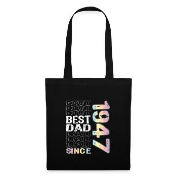 Best dad in the world since 1947 Father's Day - Tote Bag - black - Front