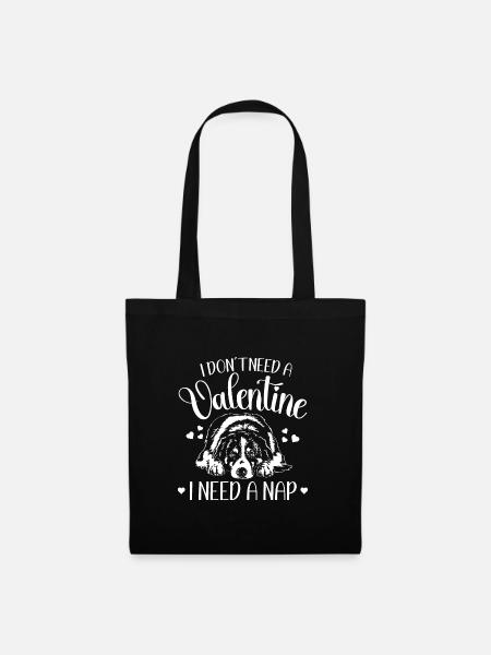 Australian Shepherd Valentinstag Hunde Wilsigns - Stoffbeutel - Schwarz