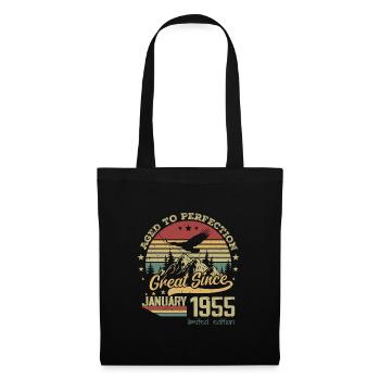 69 years old Aged to perfection born: January 1955 - Tote Bag - black - Front