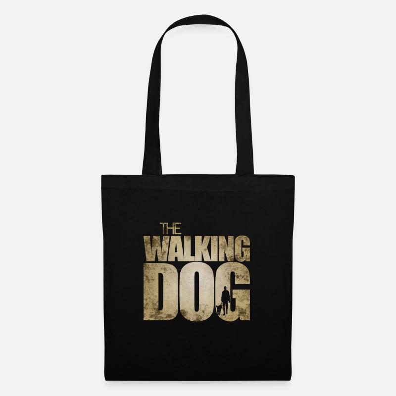 The Walking Dog - Stoffbeutel - Schwarz