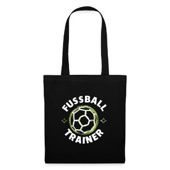 Fußballtrainer-Highlight Taktik Inspiration Ehre - Stoffbeutel - Schwarz - Vorne