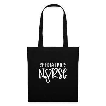 Nurse Gift idea - Pediatric Nurse Funny Shirt - Tote Bag - black - Front
