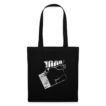 American staffordshire 100 - Sac en tissu - noir - Devant