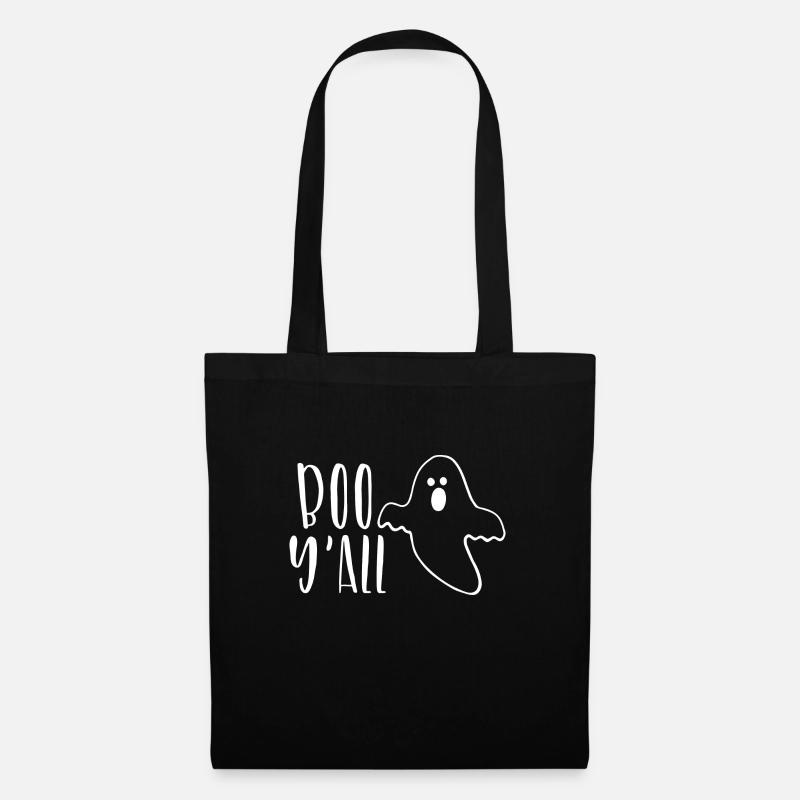 Boo Y'all Ghost Spooky Halloween Herbst Herbst - Stoffbeutel - Schwarz