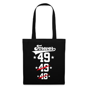 50TH BIRTHDAY FOREVER 49 - Tote Bag - black - Front