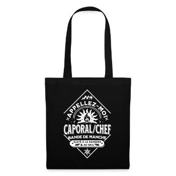 Appellez-moi Caporal-Chef, bande de Manche.B - Sac en tissu - noir - Devant