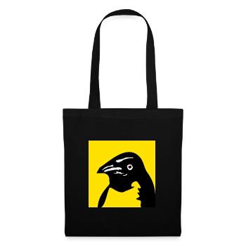 Retro penguin vintage - Tote Bag - black - Front