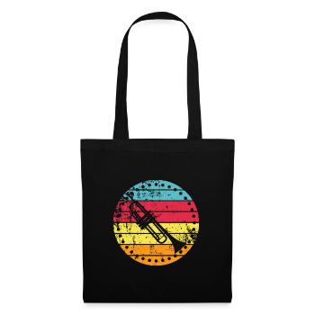 Trompette - Sac en tissu - noir - Devant
