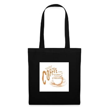 Café - Sac en tissu - noir - Devant
