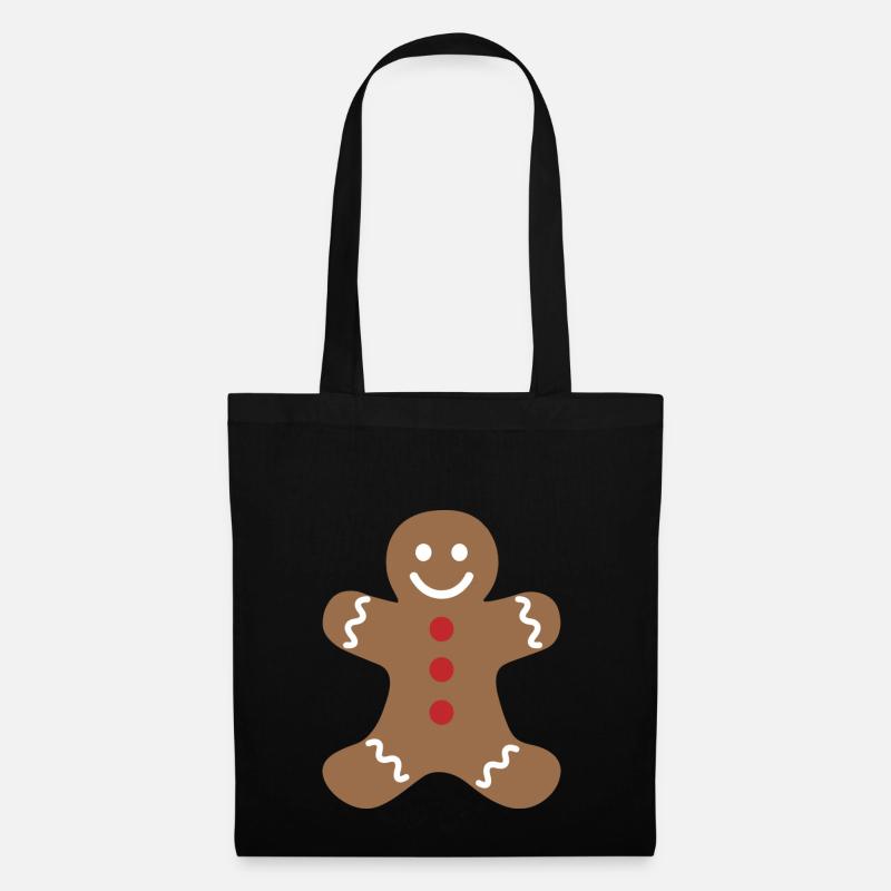 Lebkuchen - Stoffbeutel - Schwarz