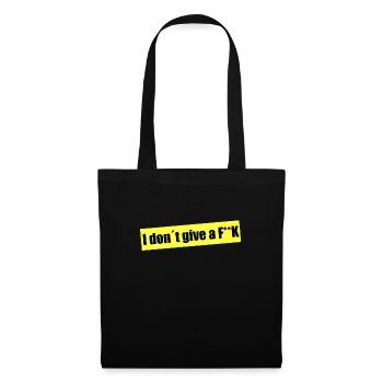 Je n’ai pas l’intention de te faire chier. - Sac en tissu - noir - Devant