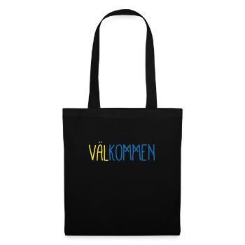 Welcome flag patriot gift home sweden - Tote Bag - black - Front