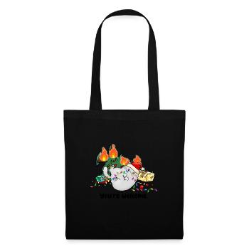 Christmas Funny Cat Christmas Tree Cat - Tote Bag - black - Front