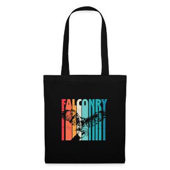 Fauconnerie - Sac en tissu - noir - Devant