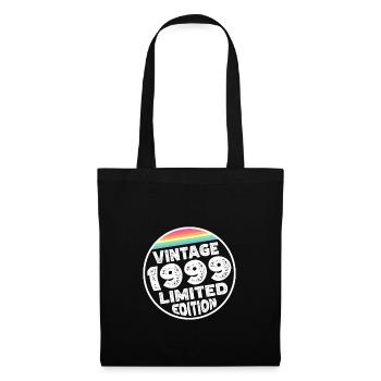 Vintage 1999 Birthday Gift Birthday Party - Tote Bag - black - Front