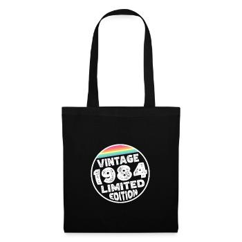 Vintage 1984 Birthday Gift Birthday Party - Tote Bag - black - Front