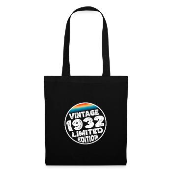 Édition limitée depuis 1932 Cadeau d’anniversaire - Sac en tissu - noir - Devant
