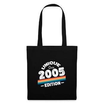 Unique depuis 2005 Edition Anniversaire Millésime 2005 - Sac en tissu - noir - Devant