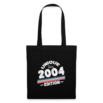 Unique depuis 2004 Edition Anniversaire Millésime 2004 - Sac en tissu - noir - Devant