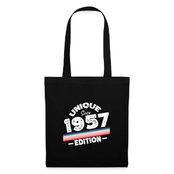 Unique since 1957 Edition Birthday Vintage 1957 - Tote Bag - black - Front