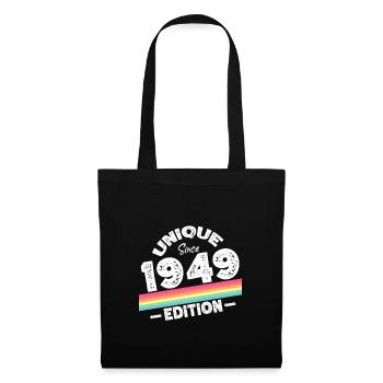 Unique depuis 1949 Edition Anniversaire Millésime 1949 - Sac en tissu - noir - Devant