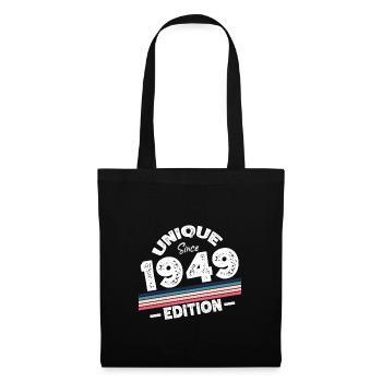 Unique depuis 1949 Edition Anniversaire Millésime 1949 - Sac en tissu - noir - Devant