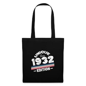 Unique depuis 1932 Edition Anniversaire Millésime 1932 - Sac en tissu - noir - Devant