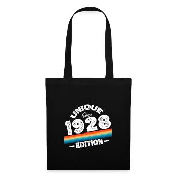 Unique depuis 1928 Edition Anniversaire Millésime 1928 - Sac en tissu - noir - Devant