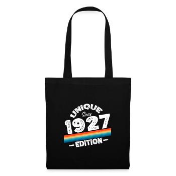 Unique depuis 1927 Edition Anniversaire Millésime 1927 - Sac en tissu - noir - Devant