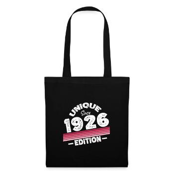 Unique Since 1926 Edition Birthday Vintage 1926 - Tote Bag - black - Front
