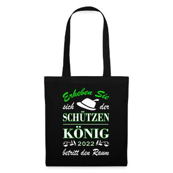 Schützenkönig Schützenfest 2022 - Stoffbeutel - Schwarz - Vorne