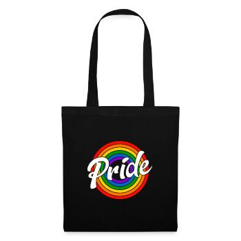 Pride Retro Rainbow - Tote Bag - black - Front