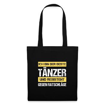 Danseuse résistante - Sac en tissu - noir - Devant