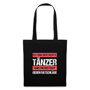 Danseuse résistante - Sac en tissu - noir - Devant