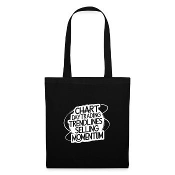 Trading my passion cool trading design - Tote Bag - black - Front