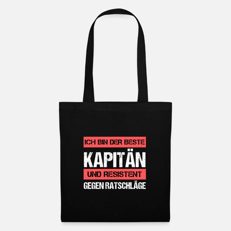 Resistenter Kapitän - Stoffbeutel - Schwarz