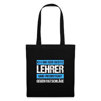 Professeur résistant - Sac en tissu - noir - Devant
