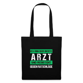 Médecin résistant - Sac en tissu - noir - Devant