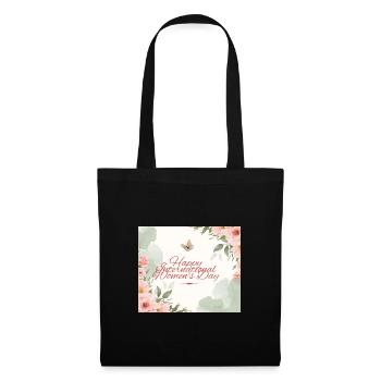 Happy International Womens Day Watercolor - Tote Bag - black - Front