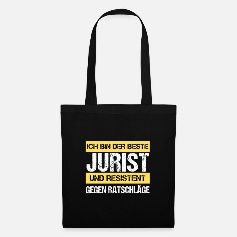 Resistenter Jurist - Stoffbeutel - Schwarz