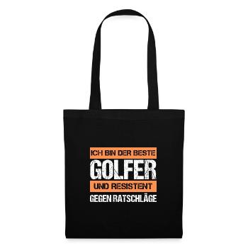 Resistant Golfer - Tote Bag - black - Front